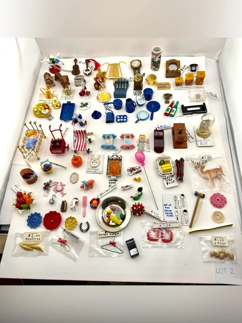 Vintage 1:12 Scale Dollhouse Miniatures Lot